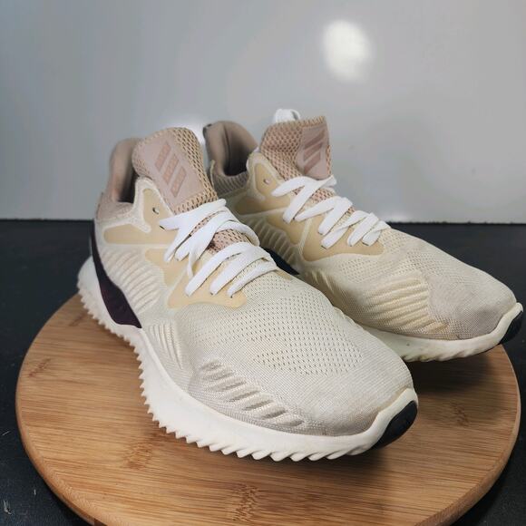 Women's Adidas Alphabounce Sz 11 010469 White Mesh Running Training Sneakers - Picture 3 of 8